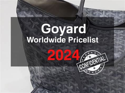 goyard price in india|Goyard price list 2024.